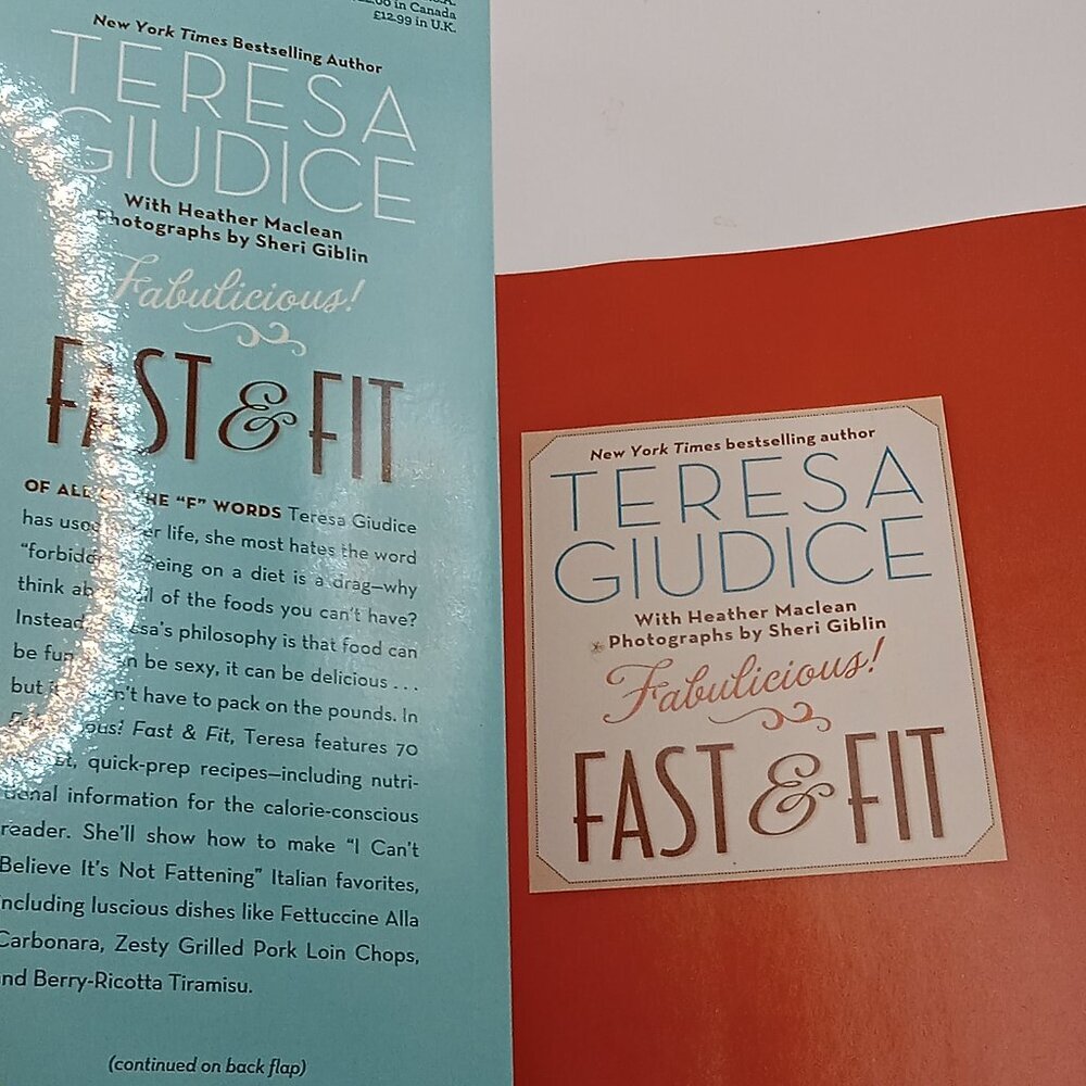 Housewife Villain TERESA Giudice FABULICIOUS FAST & FIT Italian Recipes Cookbook - Picture 9 of 11